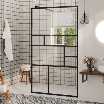 Stylish Walk-in Shower Wall 90x195 cm with Clear ESG Glass