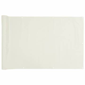 Garden Privacy Screen White 300x75 cm PVC - Hipomarket