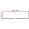 Garden Privacy Screen White 300x75 cm PVC - Hipomarket