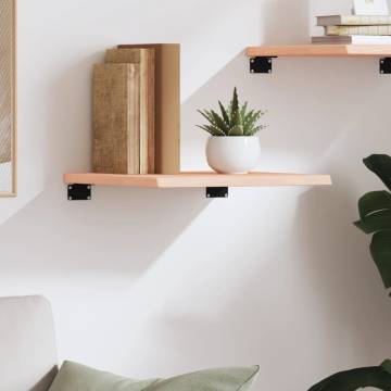 Wall Shelf 40x40 cm - Untreated Solid Oak Wood | HipoMarket