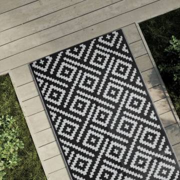 Trendy Outdoor Carpet White and Black 80x150 cm – Hipomarket