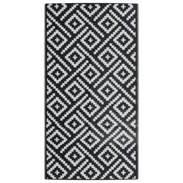 Trendy Outdoor Carpet White and Black 80x150 cm – Hipomarket