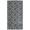 Trendy Outdoor Carpet White and Black 80x150 cm – Hipomarket