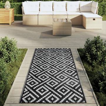 Trendy Outdoor Carpet White and Black 80x150 cm – Hipomarket