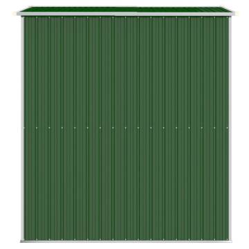 Garden Shed Green 192x191x223 cm - Galvanised Steel Storage