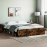 Bed Frame Smoked Oak 140x200 cm Colour smoked oak Size 140 x 200 cm 