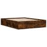 Smoked Oak Bed Frame 140x200 cm - Modern & Stylish Design