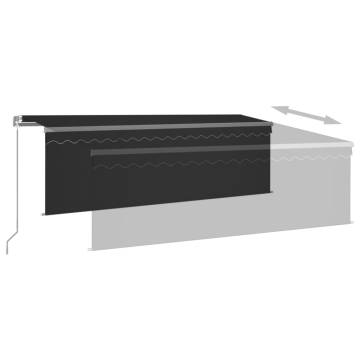 Manual Retractable Awning 4.5x3m Anthracite | Hipomarket