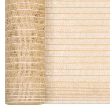 Beige Privacy Net 1.8x25m - Durable & UV-Proof