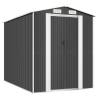 Garden Shed Anthracite 192x274 cm - Durable Galvanised Steel