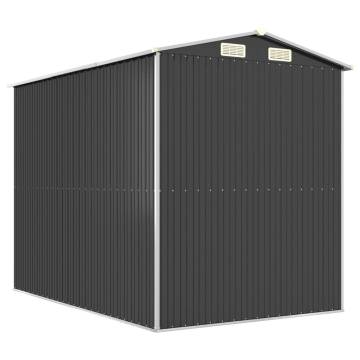 Garden Shed Anthracite 192x274 cm - Durable Galvanised Steel