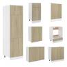 7 Piece Kitchen Cabinet Set in Sonoma Oak - Storage & Style