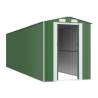 Durable Green Garden Shed - Galvanised Steel 192x689x223 cm