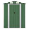 Durable Green Garden Shed - Galvanised Steel 192x689x223 cm