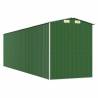 Durable Green Garden Shed - Galvanised Steel 192x689x223 cm