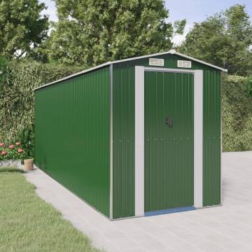 Garden Shed Green 192x523 cm | Durable Storage Solution