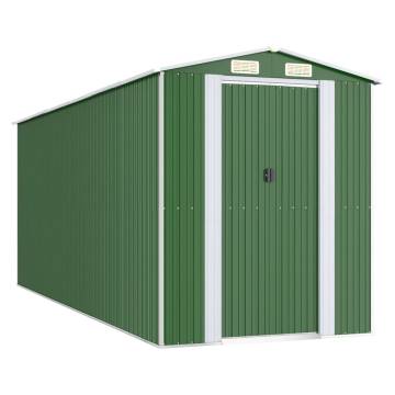 Garden Shed Green 192x523 cm | Durable Storage Solution