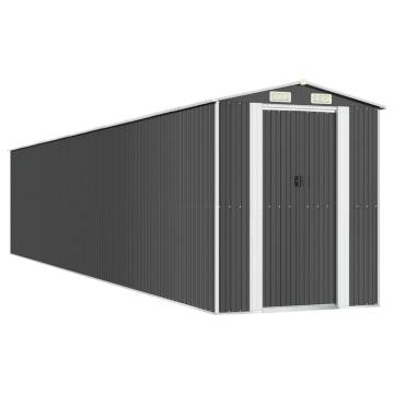 Anthracite Garden Shed 192x102x223 cm - Galvanised Steel