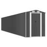 Anthracite Garden Shed 192x102x223 cm - Galvanised Steel