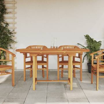 Extendable Teak Garden Table 110-160x80 cm - Buy Now!