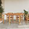 Extending Garden Table 110-160x80x75 cm Solid Wood Teak Size 160 x 80 x 75 cm Quantity in Package 1 Shape oval 