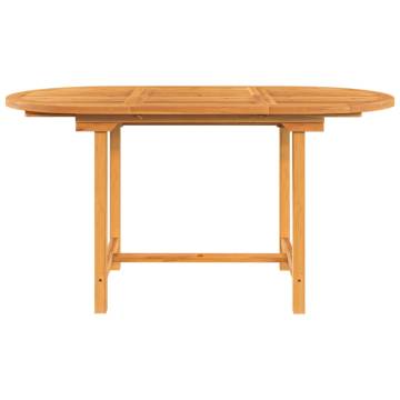 Extendable Teak Garden Table 110-160x80 cm - Buy Now!