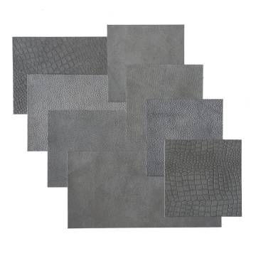 WallArt Leather Tiles Jordan Bluish Grey - 32 pcs | Hipomarket