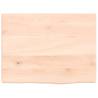 Untreated Solid Wood Bathroom Countertop - 40x30x2 cm