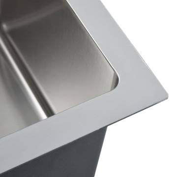 Handmade Stainless Steel Kitchen Sink - Elegant & Functional