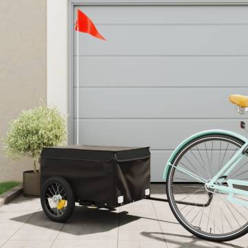 Bike Trailer Black - 30 kg Iron | Durable & Practical