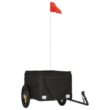 Bike Trailer Black - 30 kg Iron | Durable & Practical