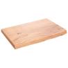 Light Brown Solid Wood Oak Table Top - 60x40 cm | HipoMarket