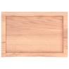 Light Brown Solid Wood Oak Table Top - 60x40 cm | HipoMarket