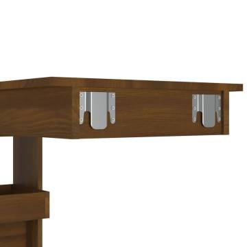 Stylish Wall Bar Table - Brown Oak, 102x45 cm | HipoMarket