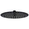 Rain Shower Head Stainless Steel 25 cm Round Black Colour black Size ? 25 cm Quantity in Package 1 Shape round 