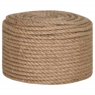 Jute Rope 50m Long - 14mm Thick for Crafting & Gardening