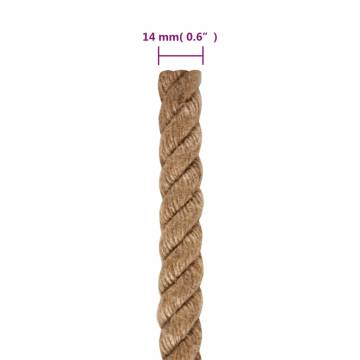 Jute Rope 50m Long - 14mm Thick for Crafting & Gardening