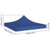 Party Tent Roof 2x2 m Blue - Durable & Weather-Resistant