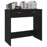 Sleek Black Desk 80x40 cm - Modern Engineered Wood Design