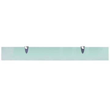 Stylish 80x10 cm Floating Glass Shelf - 8 mm Thickness