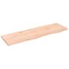 Wall Shelf 100x30x2 cm - Untreated Solid Oak Wood | Hipomarket