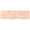 Wall Shelf 100x30x2 cm - Untreated Solid Oak Wood | Hipomarket