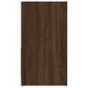 Stylish Brown Oak Bathroom Cabinet - 60x33x61 cm