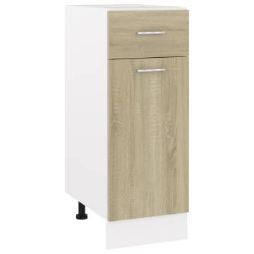 Drawer Bottom Cabinet in Sonoma Oak - 30x46x81.5 cm