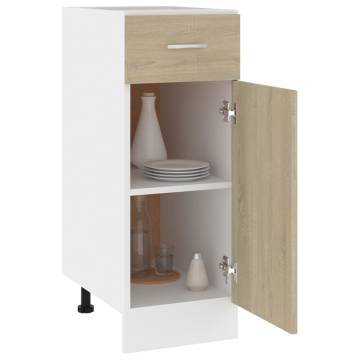 Drawer Bottom Cabinet in Sonoma Oak - 30x46x81.5 cm