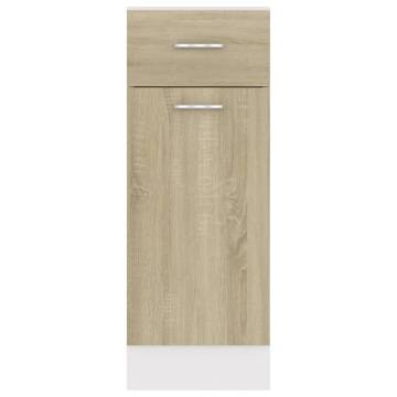 Drawer Bottom Cabinet in Sonoma Oak - 30x46x81.5 cm