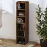 Stylish Brown Oak CD Cabinet - 21x20x88 cm | HipoMarket