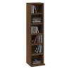 Stylish Brown Oak CD Cabinet - 21x20x88 cm | HipoMarket