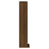 Stylish Brown Oak CD Cabinet - 21x20x88 cm | HipoMarket