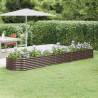 Garden Raised Bed Powder-coated Steel 368x80x36 cm Brown Colour brown Size 368 x 80 x 36 cm Quantity in Package 1 